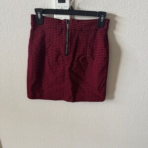 Garage Red and Black Mini Skirt